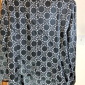 Chico's Black and White Geometric Blouse